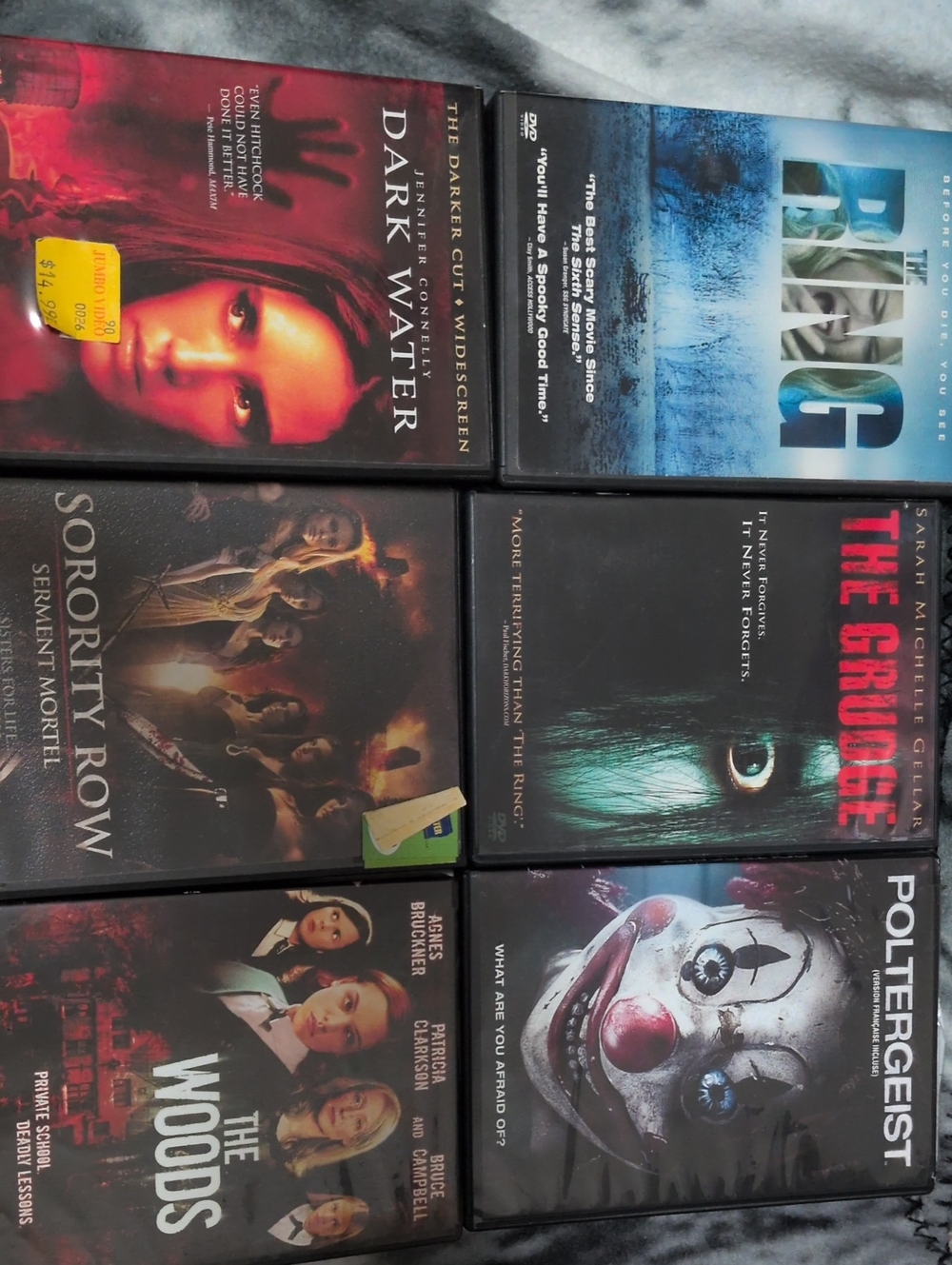 Horror DVD Movie Bundle - Thriller, Ghosts.